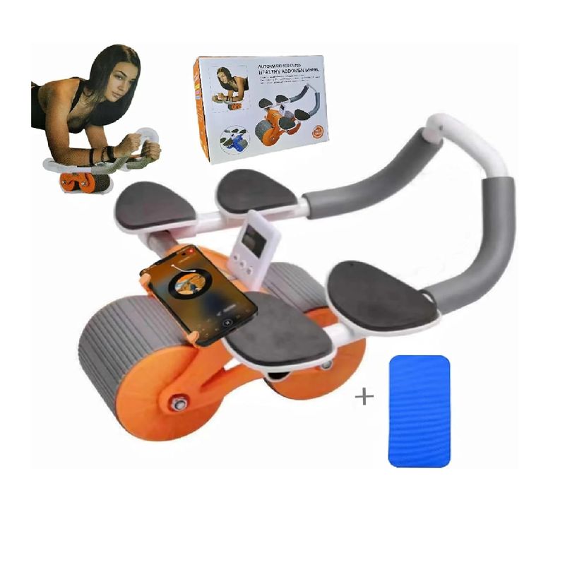 "Rodillo abdominal de entrenamiento con soporte ANARANJADO"