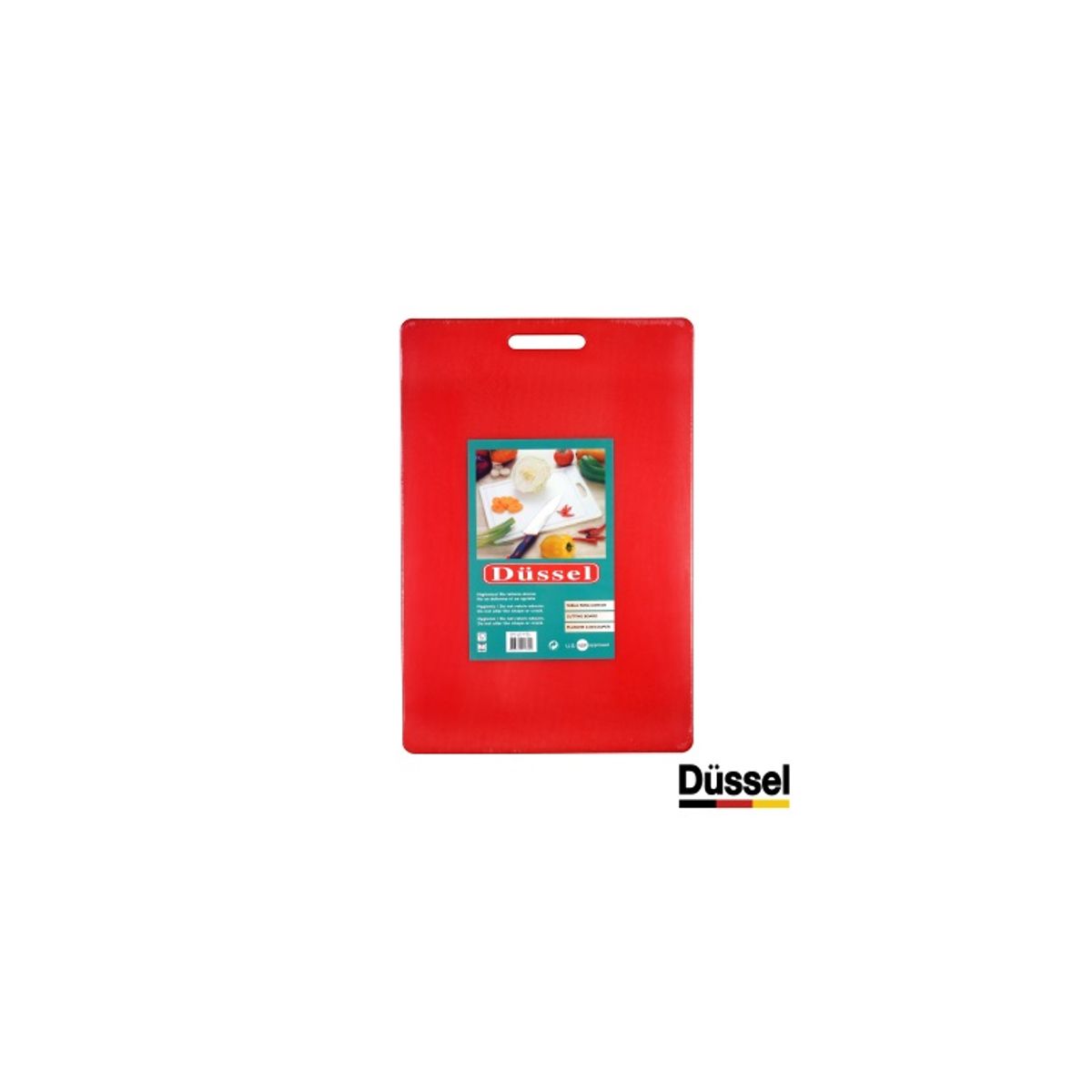 DUSSEL - Tabla cortar 30x46x11 cm  rojo