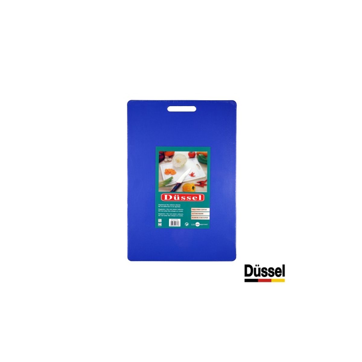 DUSSEL - Tabla cortar 30x46x11 cm azul