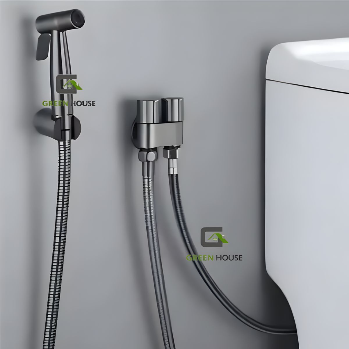 IMPORTADO MC - DUCHA BIDET COLOR NEGRO CON VALVULA DE  ACERO SUS 304