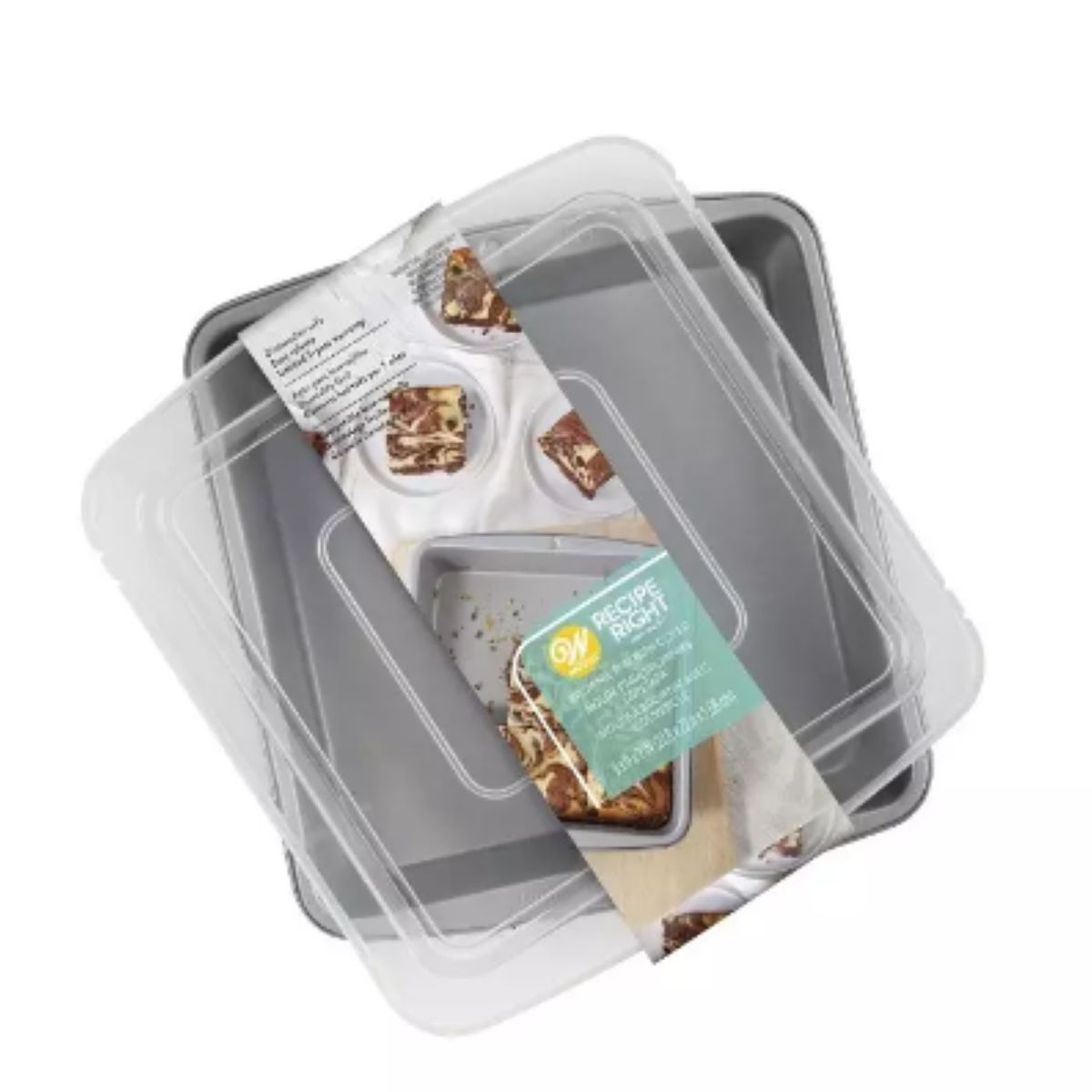 GENERICO - Molde para brownie cuadrado con tapa