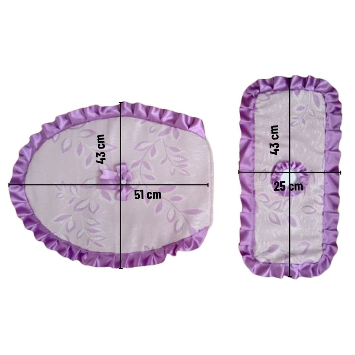 GENERICO - Set de baño funda de tapa en Lila