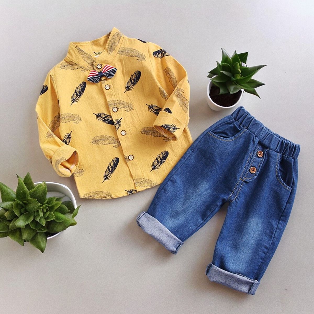 GENERICO - ROPA DE NIÑO  FENIX 2 SETS - CAMISA Y PANTALON