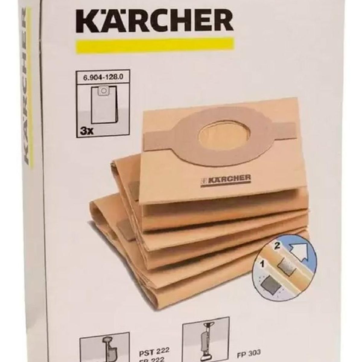 KARCHER - Bolsa de filtro Karcher P/ Enceradora FP303 x 3 PZ