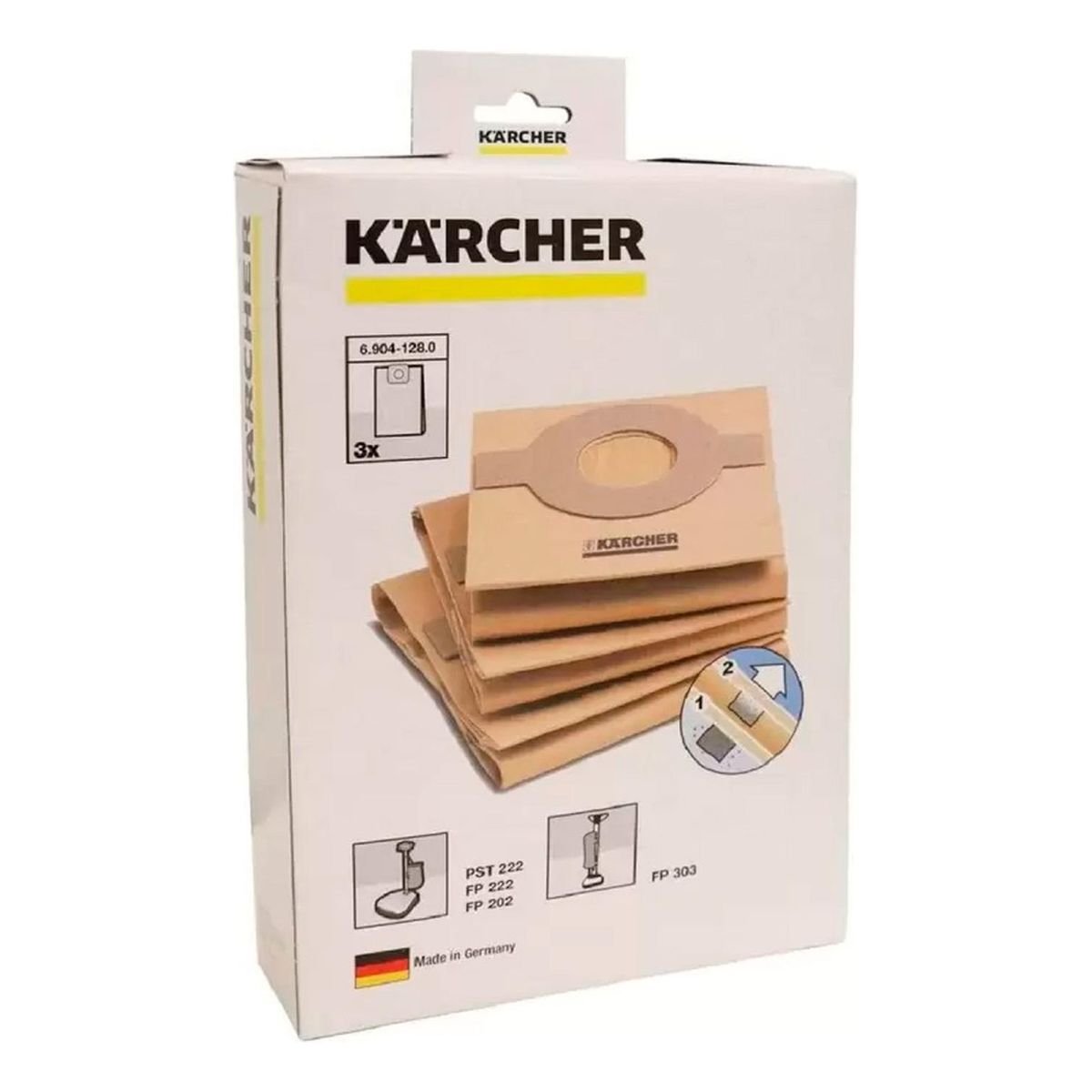 KARCHER - Bolsa de filtro Karcher P/ Enceradora FP303 x 3 PZ