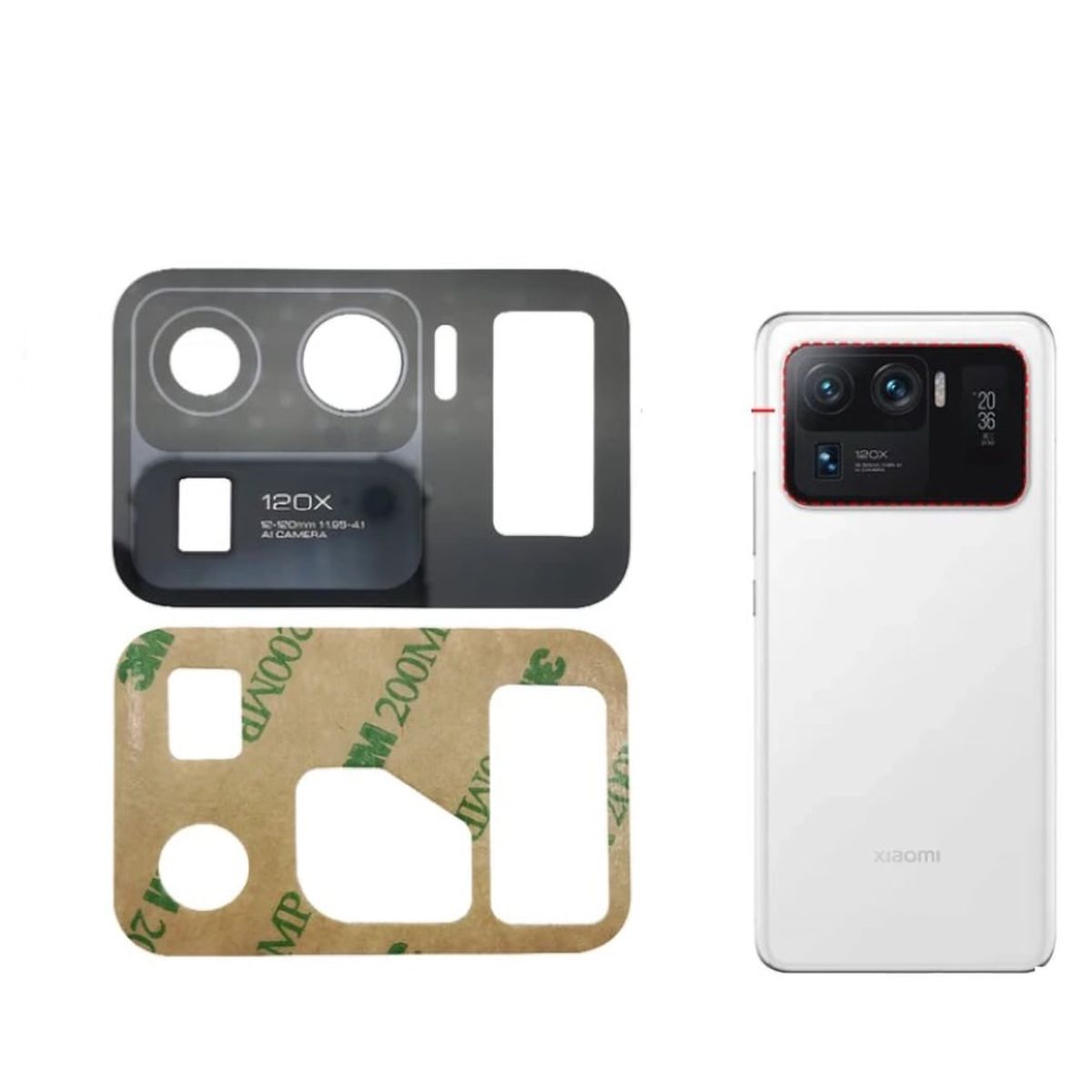 GENERICO - Repuesto lente Vidrio de cámara Xiaomi MI 11 Ultra