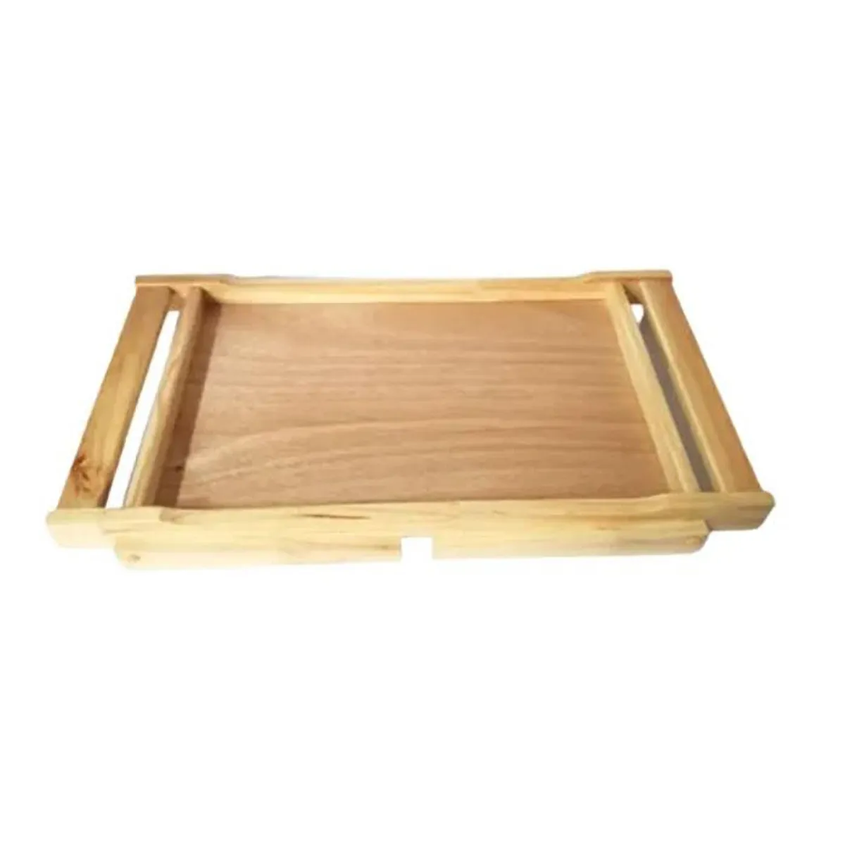 GENERICO - Mesa de cama azafata mesa plegable de madera en natural