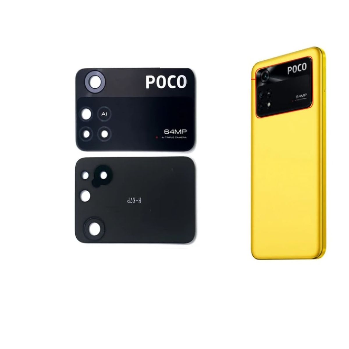 GENERICO - Repuesto lente Vidrio de cámara Pocophone M4 Pro 4G