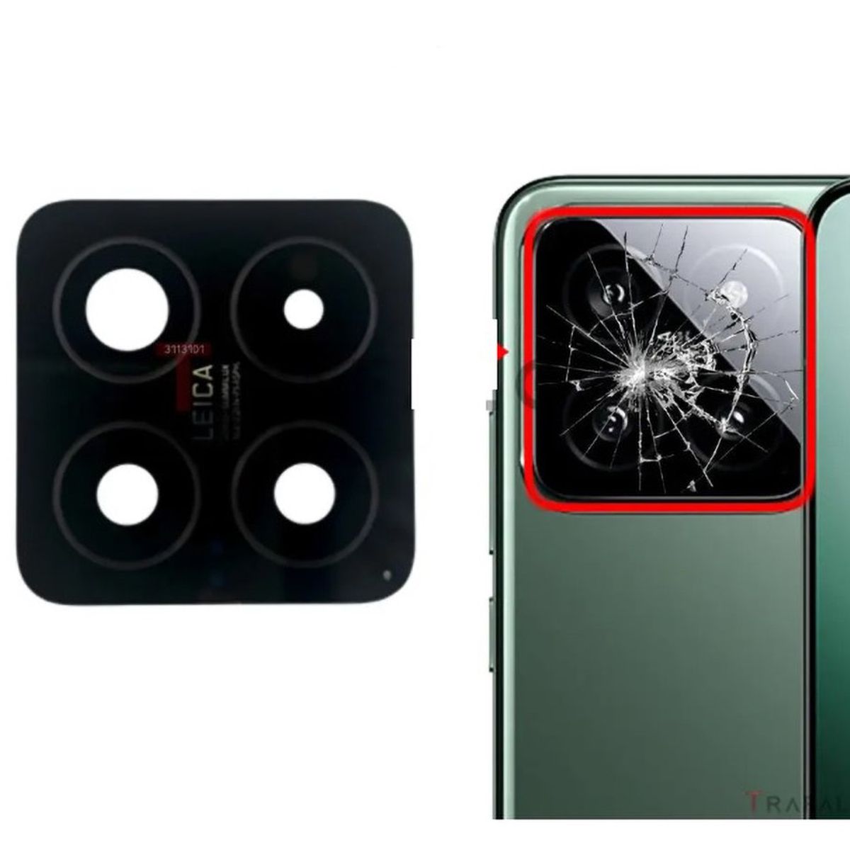 GENERICO - Repuesto lente Vidrio de cámara Xiaomi 14