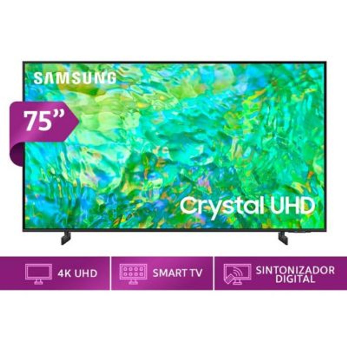 SAMSUNG - TELEVISOR LED SAMSUNG 75DU8000 CRYSTAL UHD 4K SMART TV