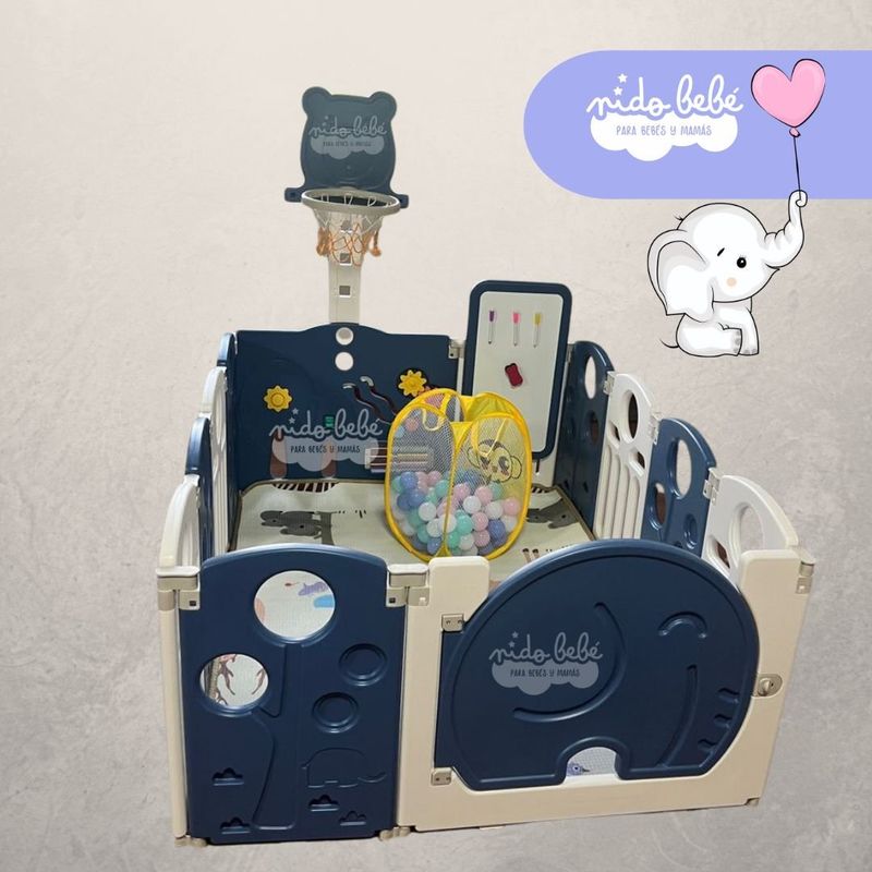 GENERICO - CORRAL 12 PANELES ELEFANTE PIZARRA DIDACTICA