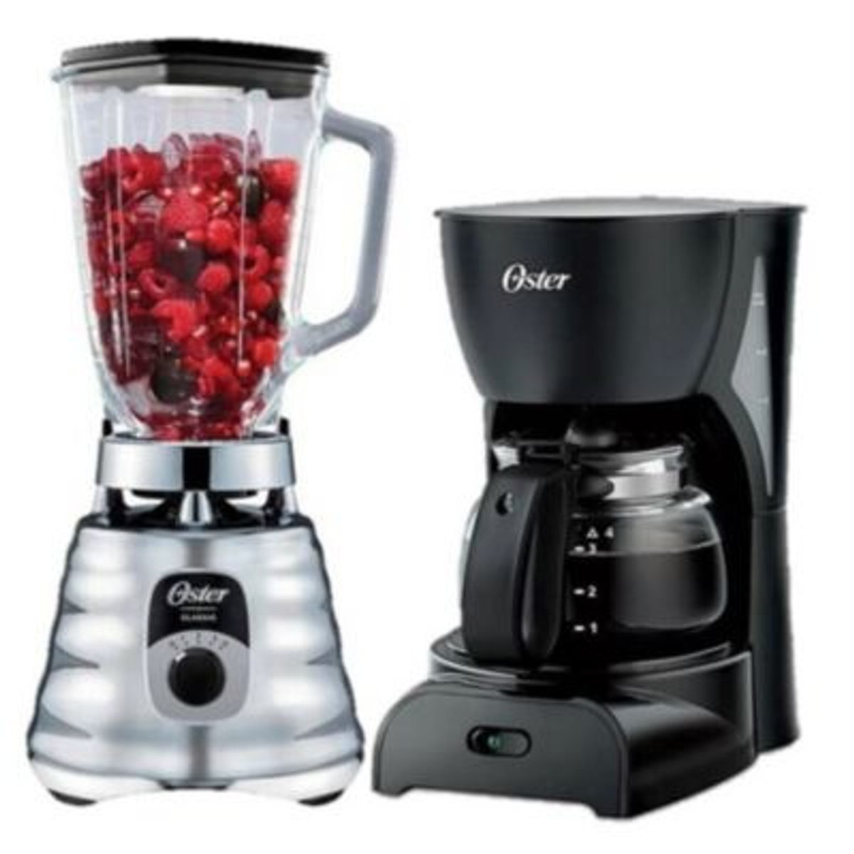 OSTER - Licuadora clásica 3v BLST4655 + Cafetera 4 tazas BVSTDCDR5B