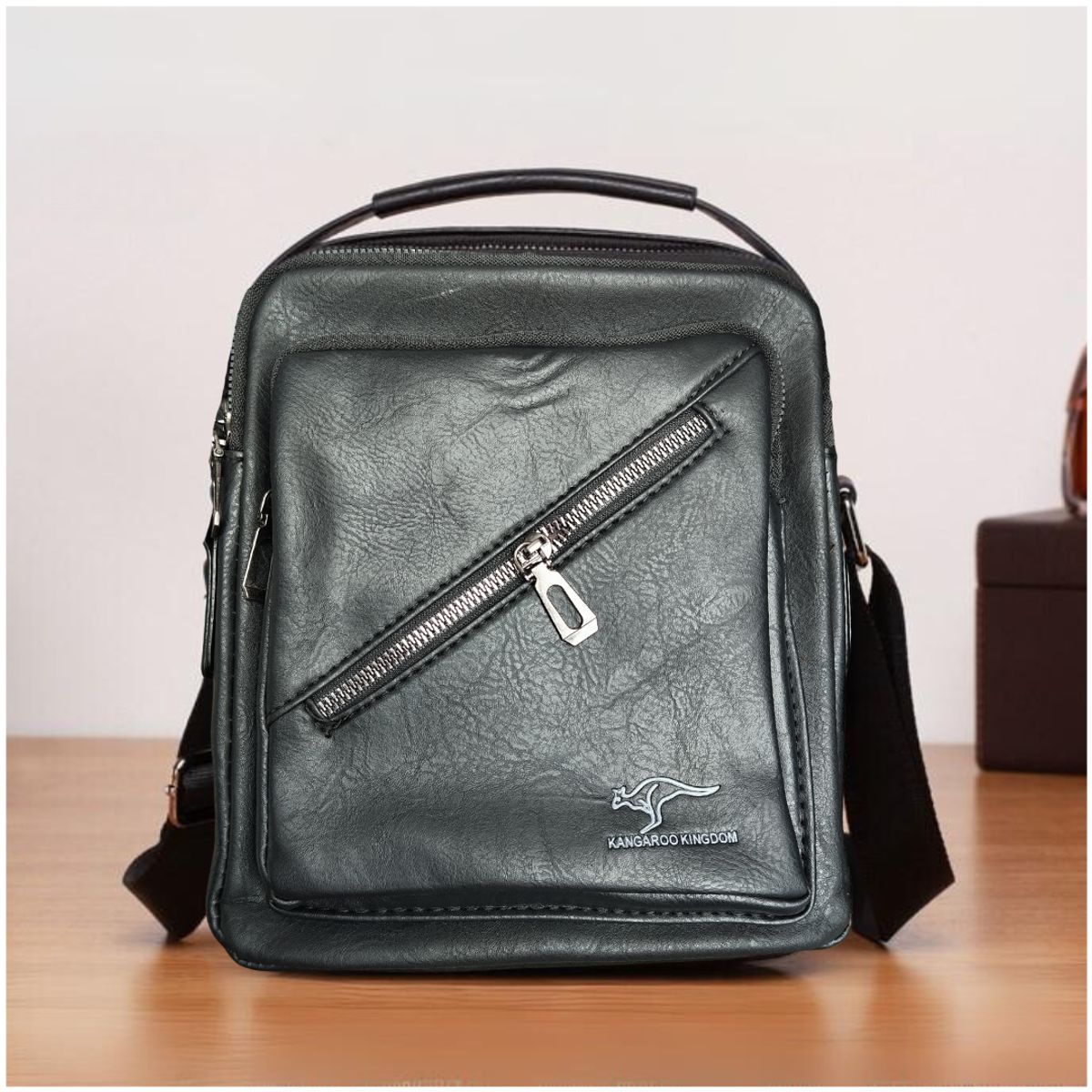 INSPIRA MARKET - Morral Bolso para Hombre Elegante Cuero PU