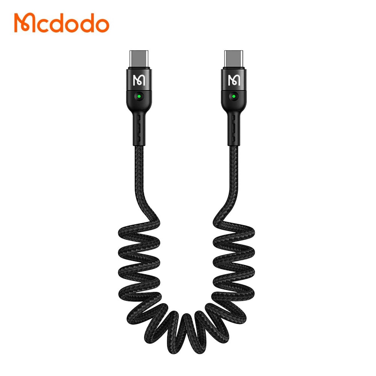 MCDODO - Cable Tipo C Carga Rapida y datos - Espiral Para Auto - Mcdodo