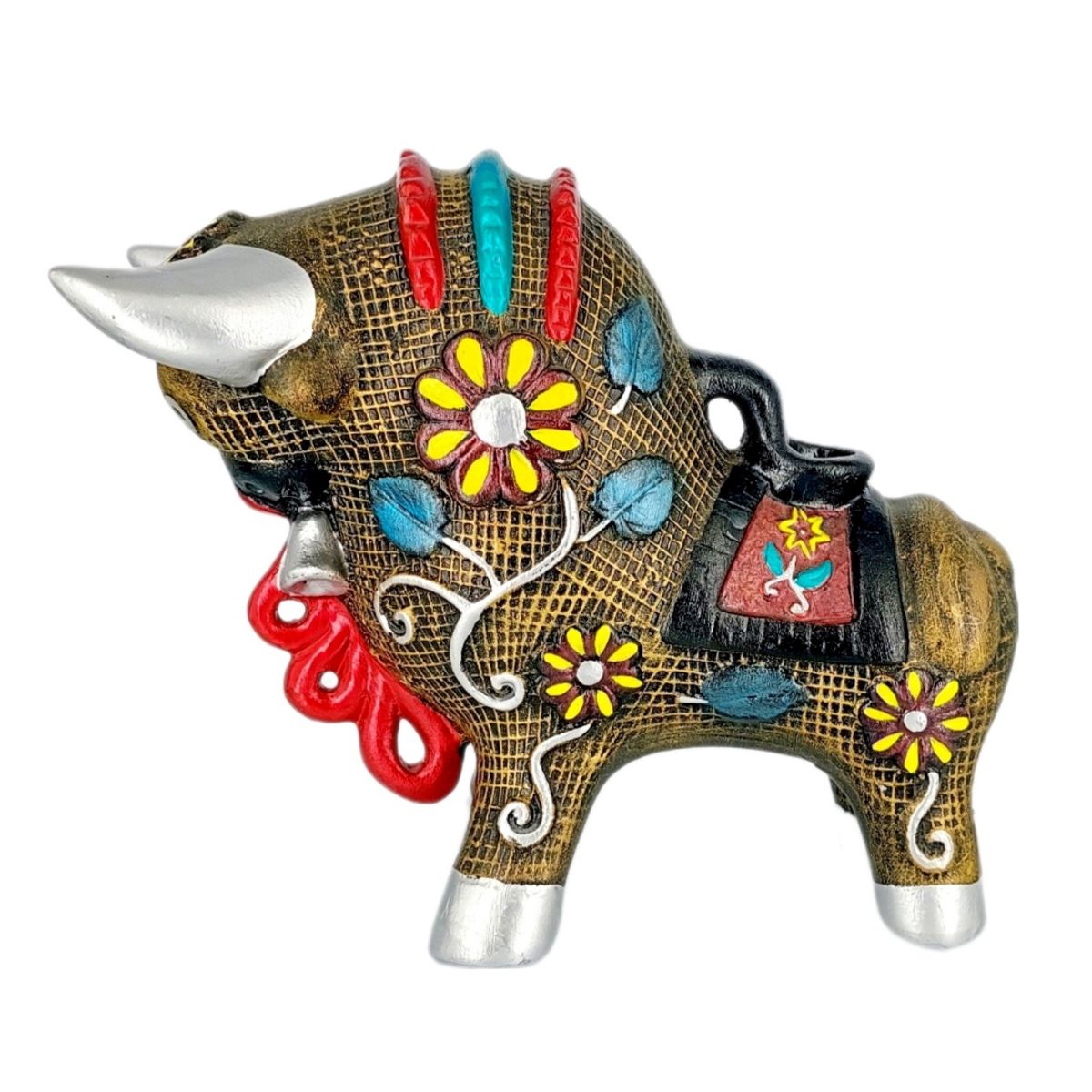 GENERICO - Toritos de Pucara Texturados, oro viejo.  Artesanía Peruana