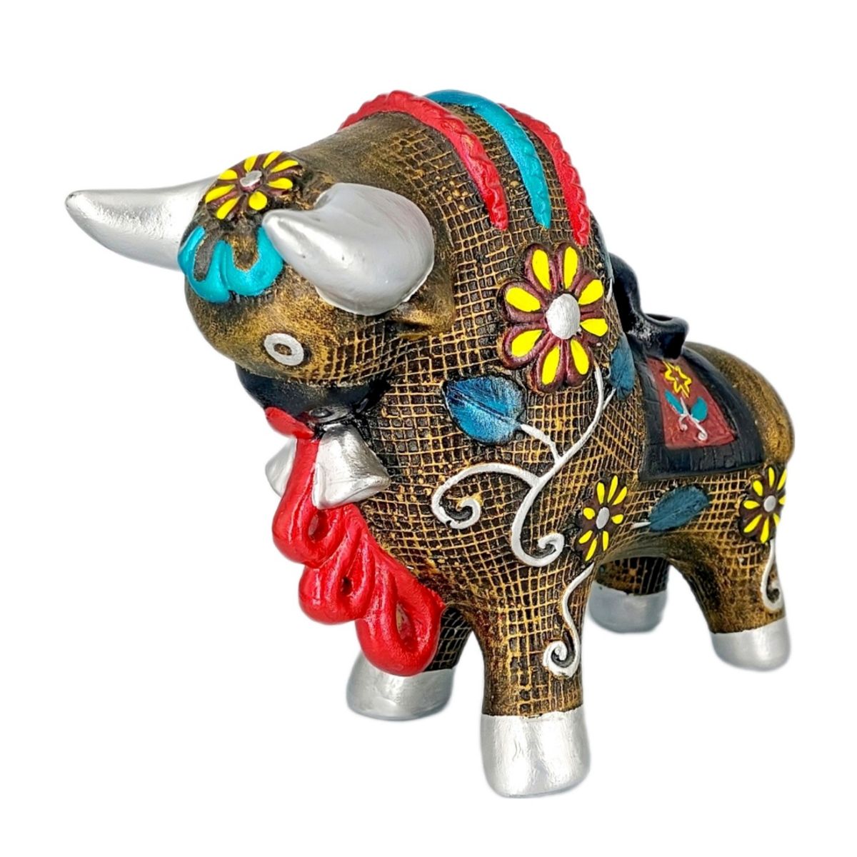 GENERICO - Toritos de Pucara Texturados, oro viejo.  Artesanía Peruana