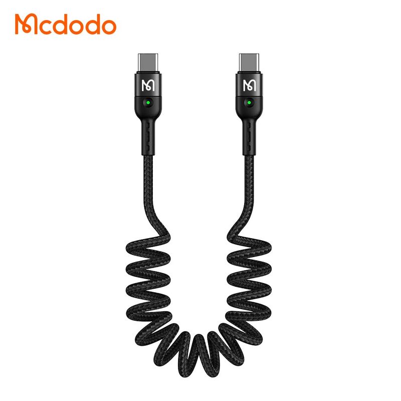 MCDODO - Cable Tipo C Carga Rapida y datos - Espiral Para Auto - Mcdodo
