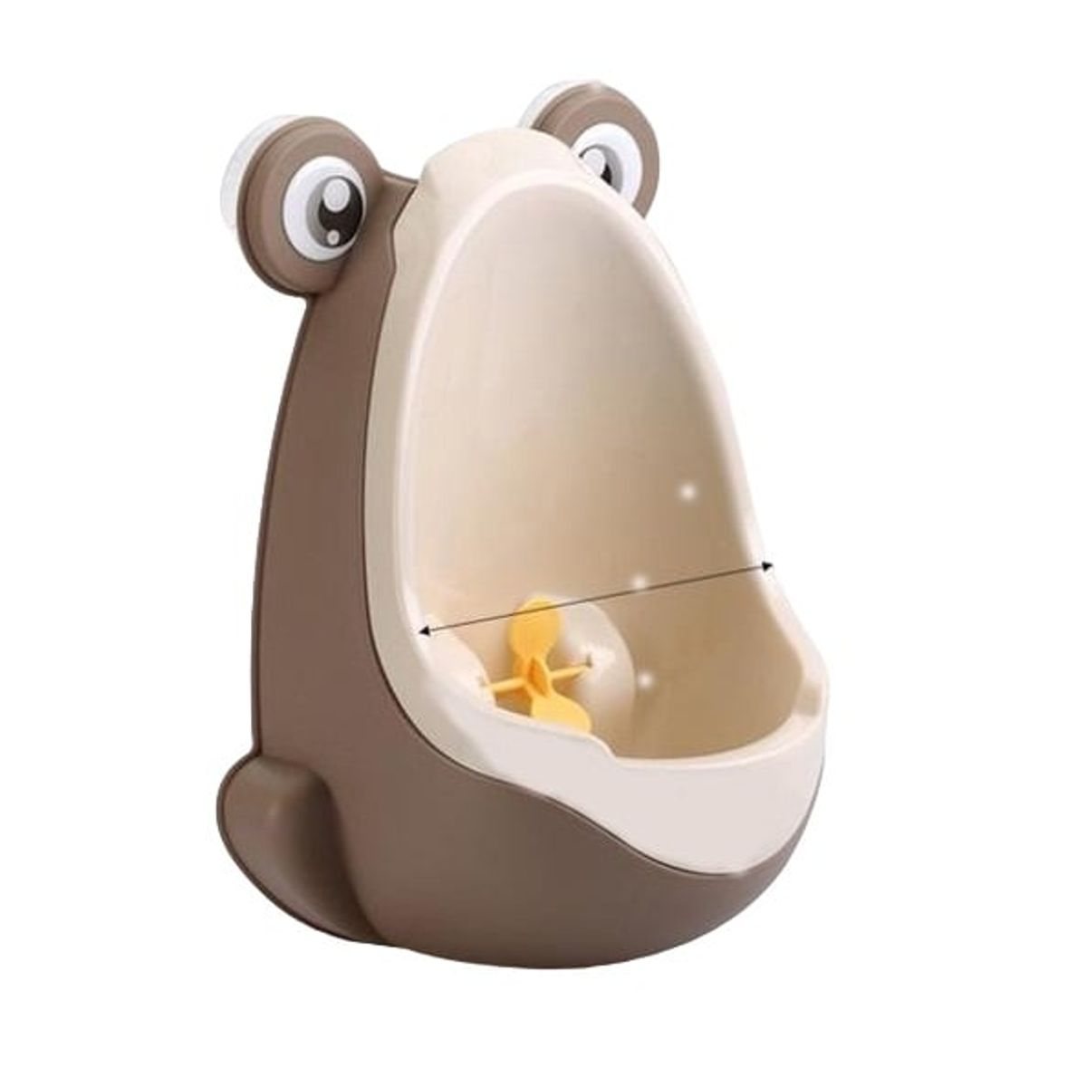 GENERICO - URINARIO BACÍN PARA NIÑOS MODELO SAPITO - MARRON