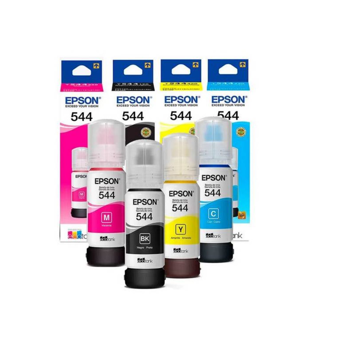 EPSON - Pack de Tinta Epson T544 los 4 Colores CMYK Original