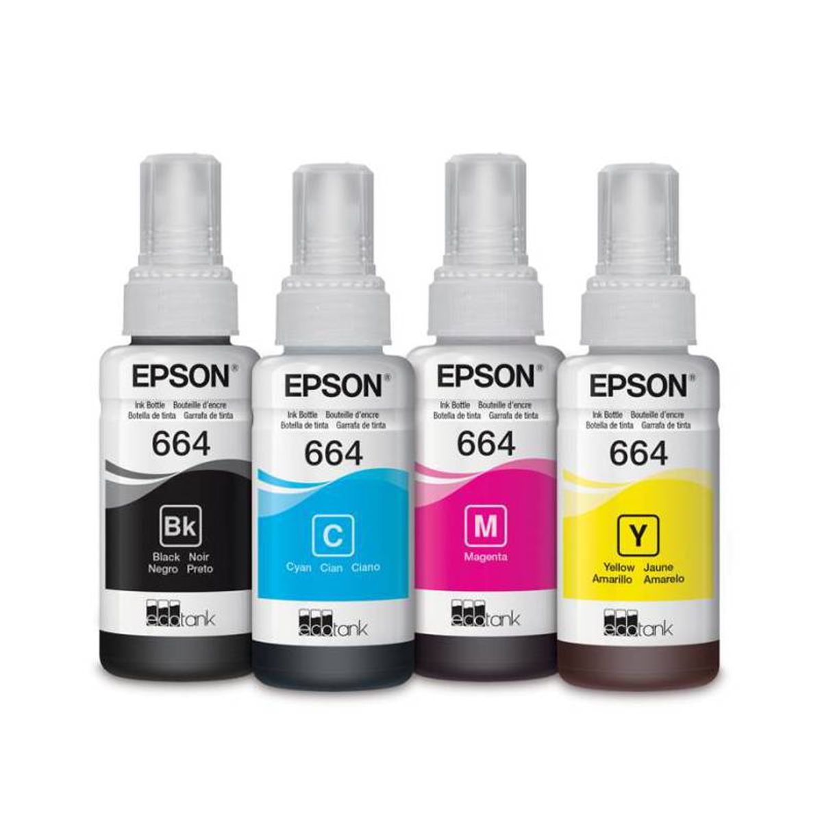 EPSON - Pack 4 Tintas Epson 664 Cyan Magenta Yellow Black