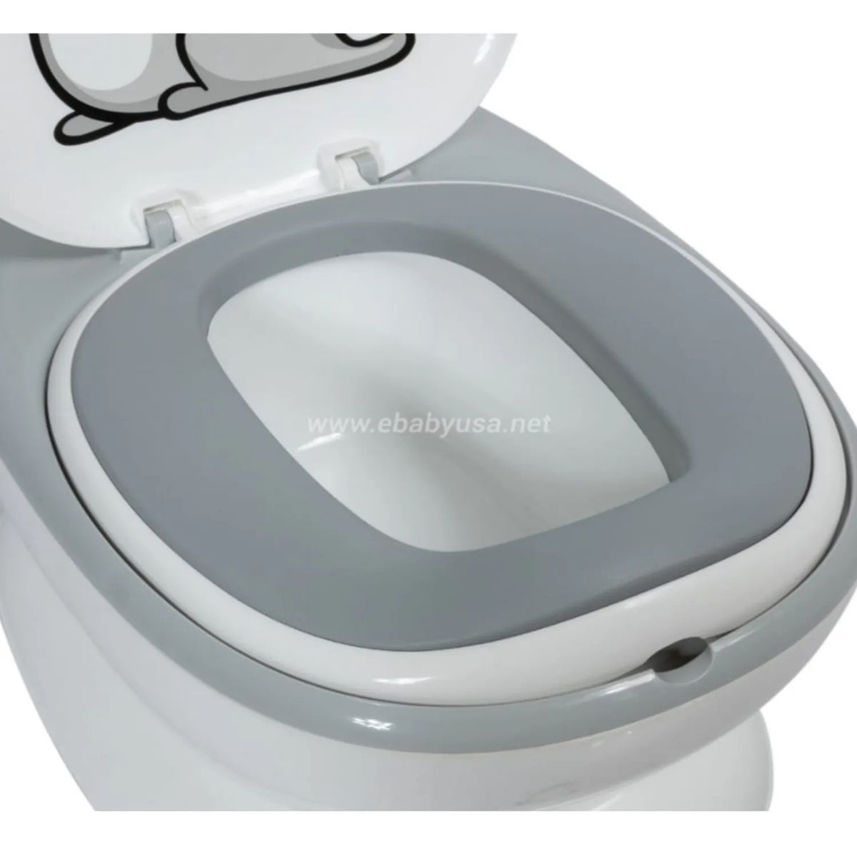 EBABY - MI PRIMER BAÑO TIPO INODORO  EBABY DINOSAURIO BLANCO