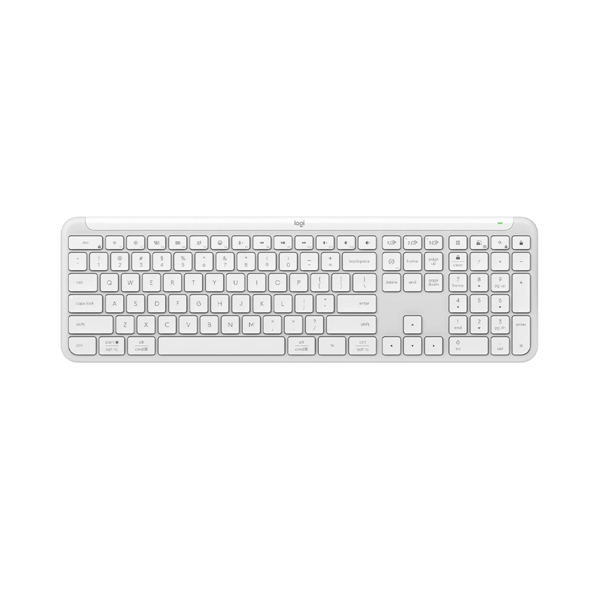 LOGITECH - Teclado Inalámbrico Logitech Signature Slim K950 Blanco
