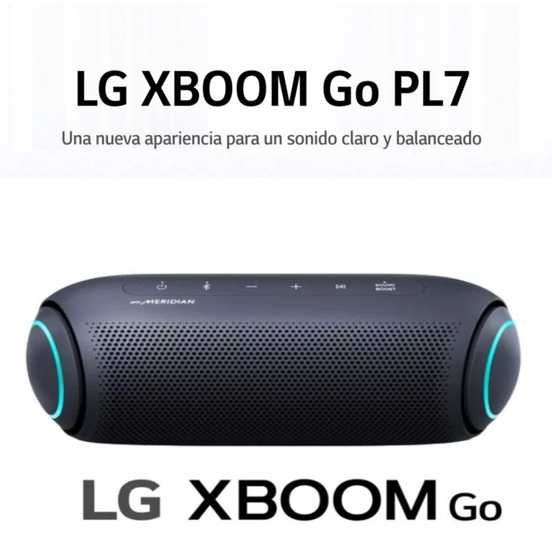 LG - PARLANTE LG PORTATIL BLUETOOTH XBOOM GO PL7 NEGRO