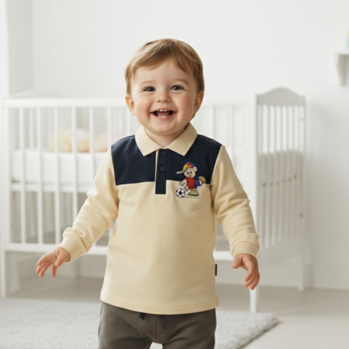 GENERICO - Chompa Polar Niño Crema