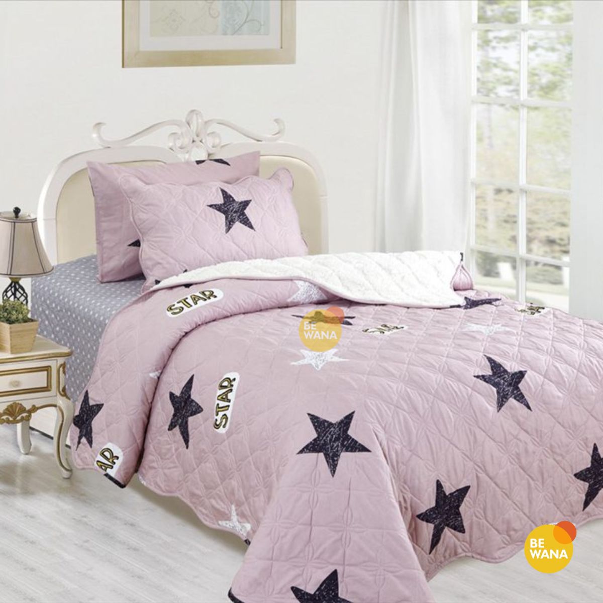 CASATEX - Edredón Tela Hipoalergénico con Carnero 15Plz + Set de Sábanas