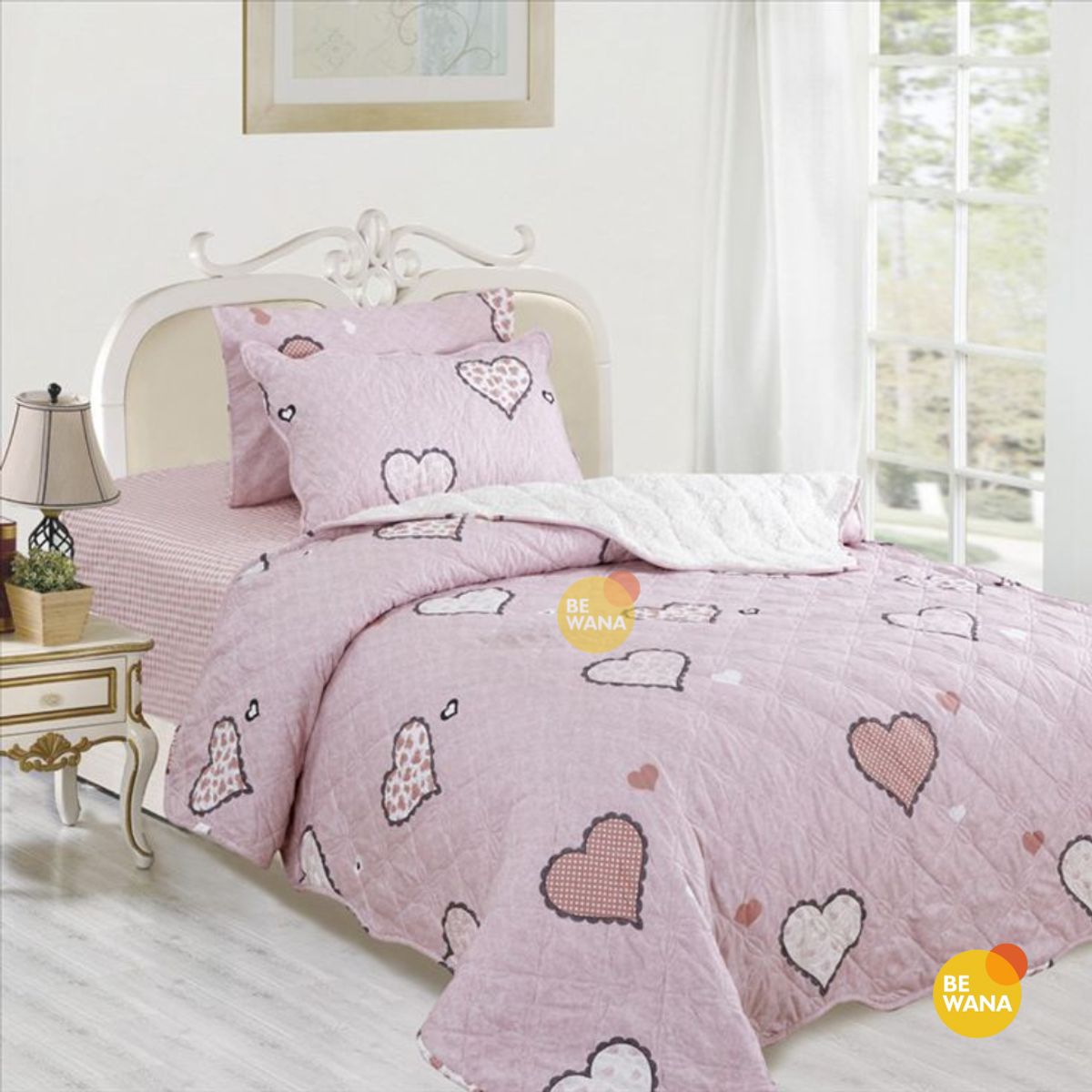 CASATEX - Edredón Tela Hipoalergénico con Carnero 15Plz + Set de Sábanas