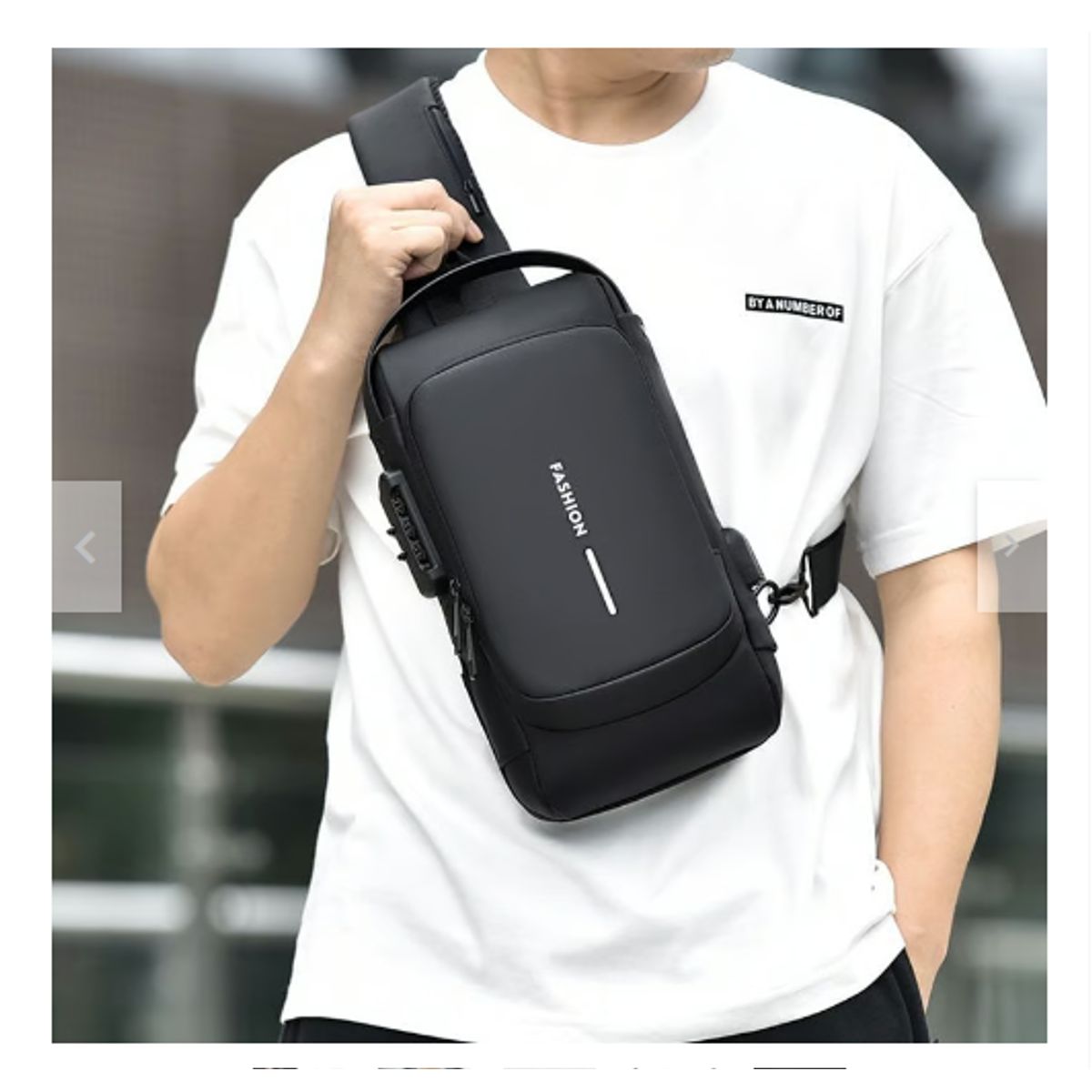 ABS - Morral canguro pechera elegante COLOR NEGRO