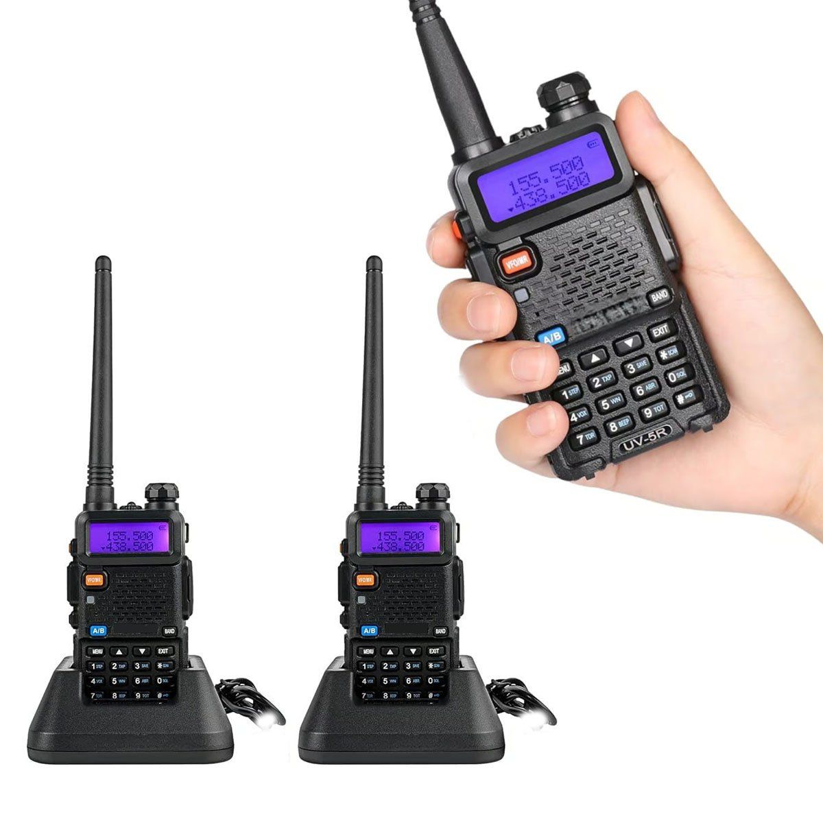SEISA - Radios WalkieTalkie Seisa Pack Oferta x 2 Unid Largo Alcance 10km
