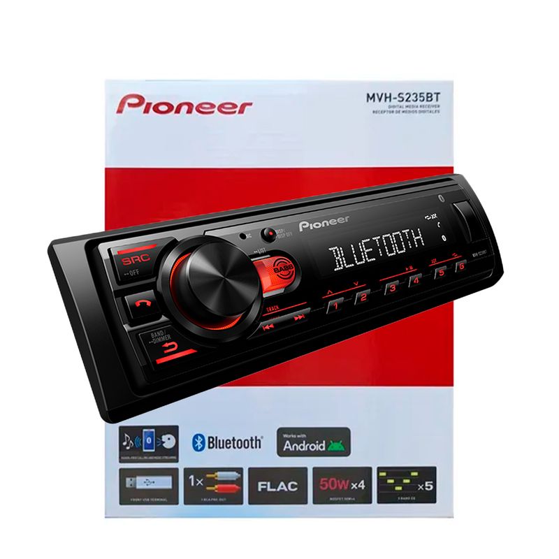 PIONEER - Autoradio Pioneer USB bluetooth MP3 MVH S235BT