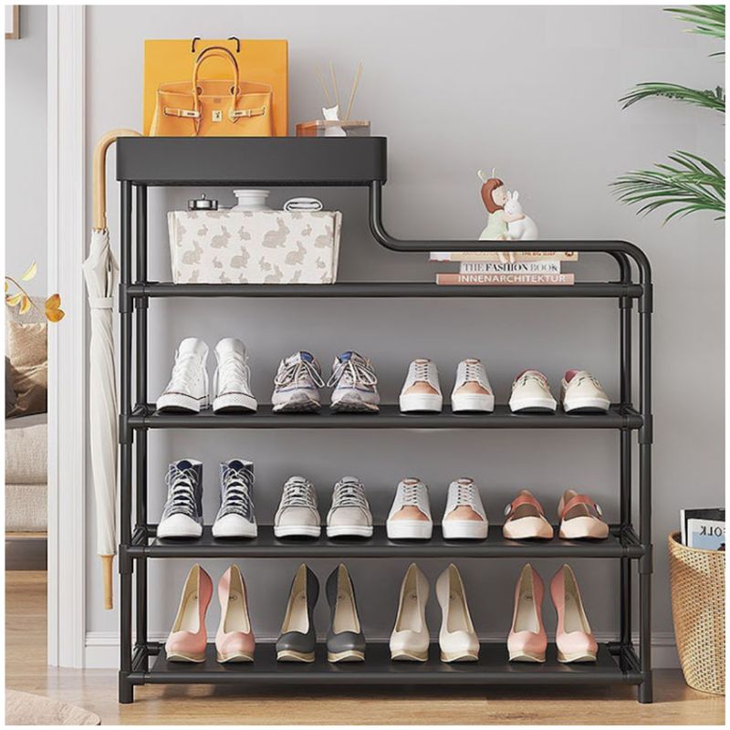 INSPIRA MARKET - Zapatera organizador de calzado 5 niveles negro