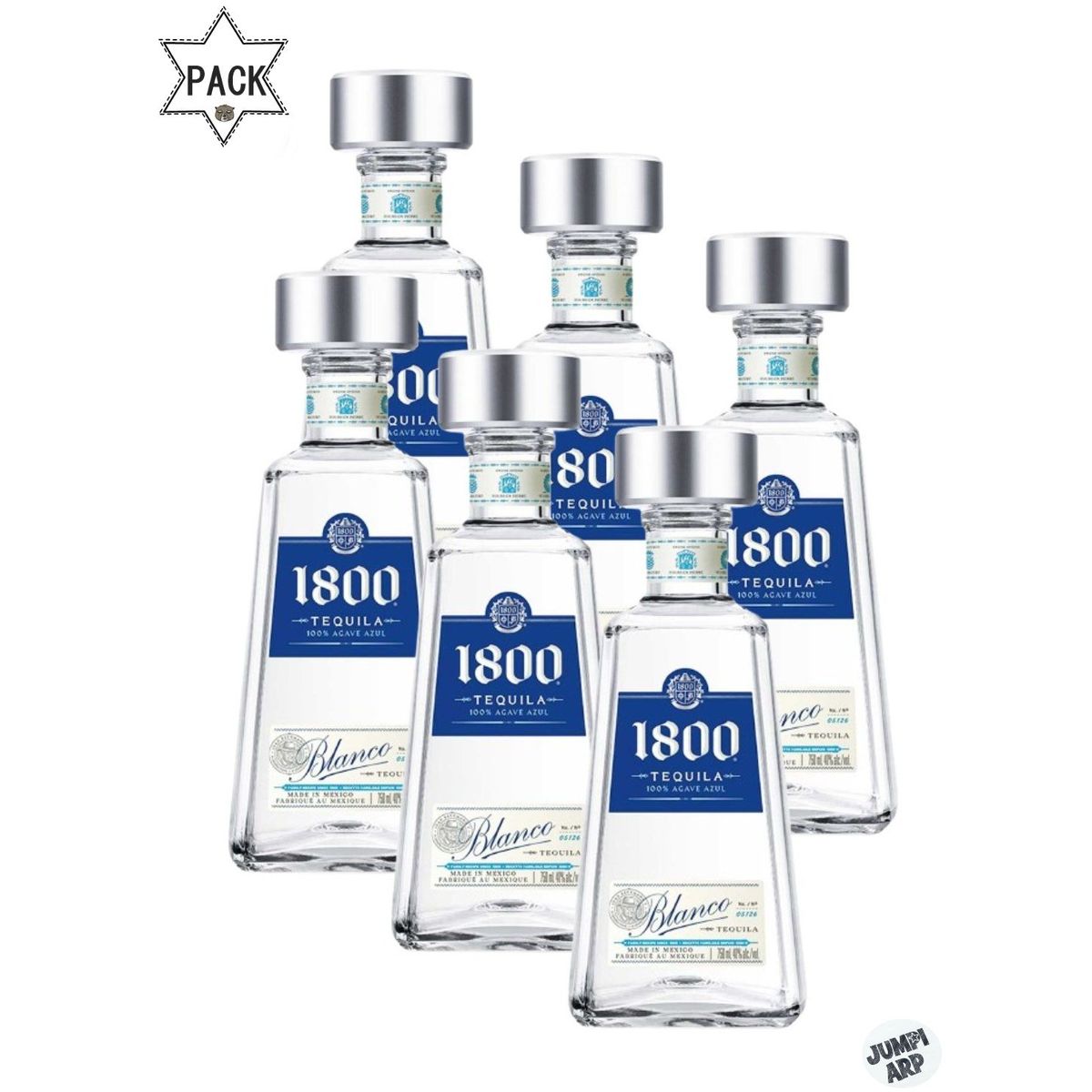 1800 - Pack 6 Unidades Tequila 1800 Silver 750ml