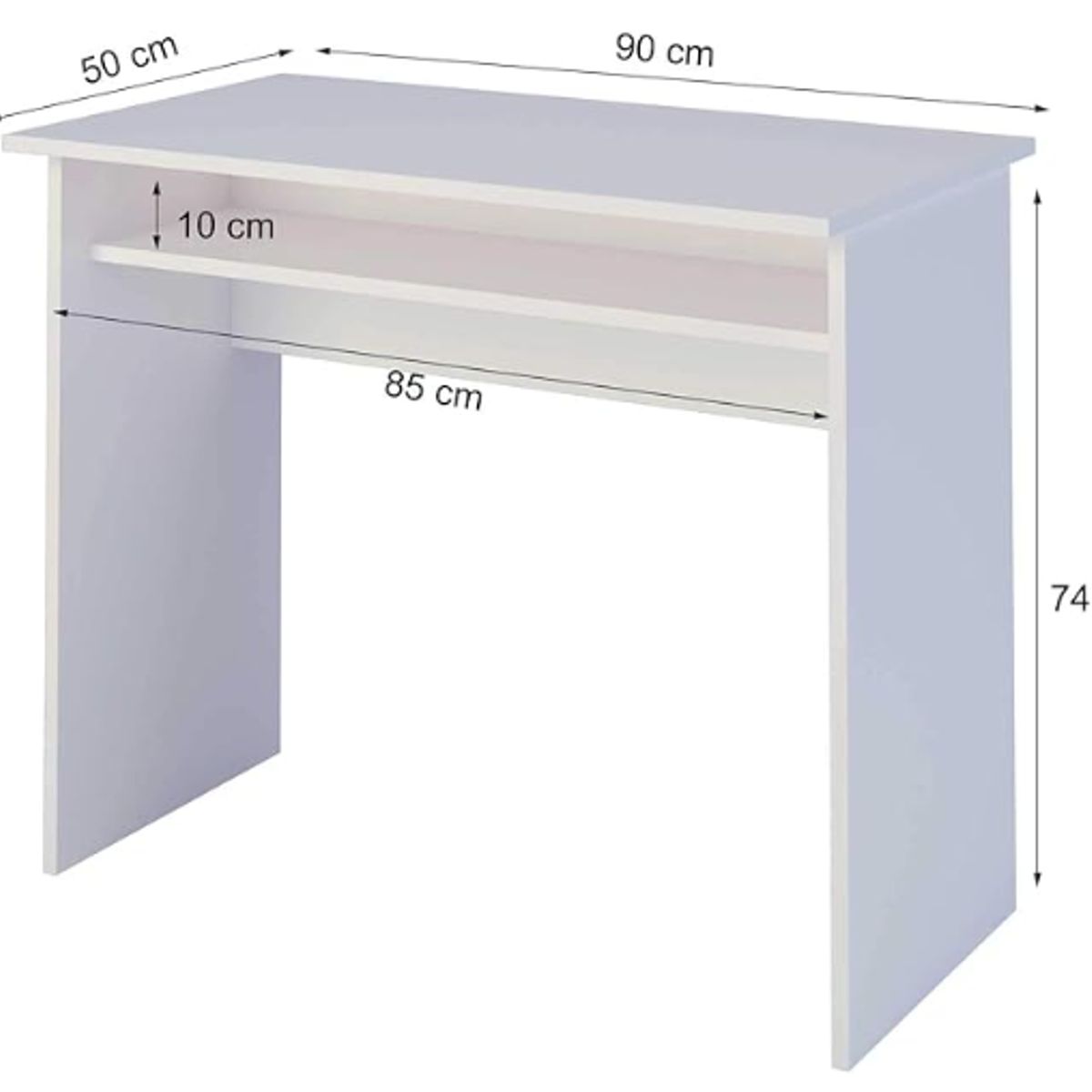 NACION MUEBLES - Escritorio Moderno Kat Blanco