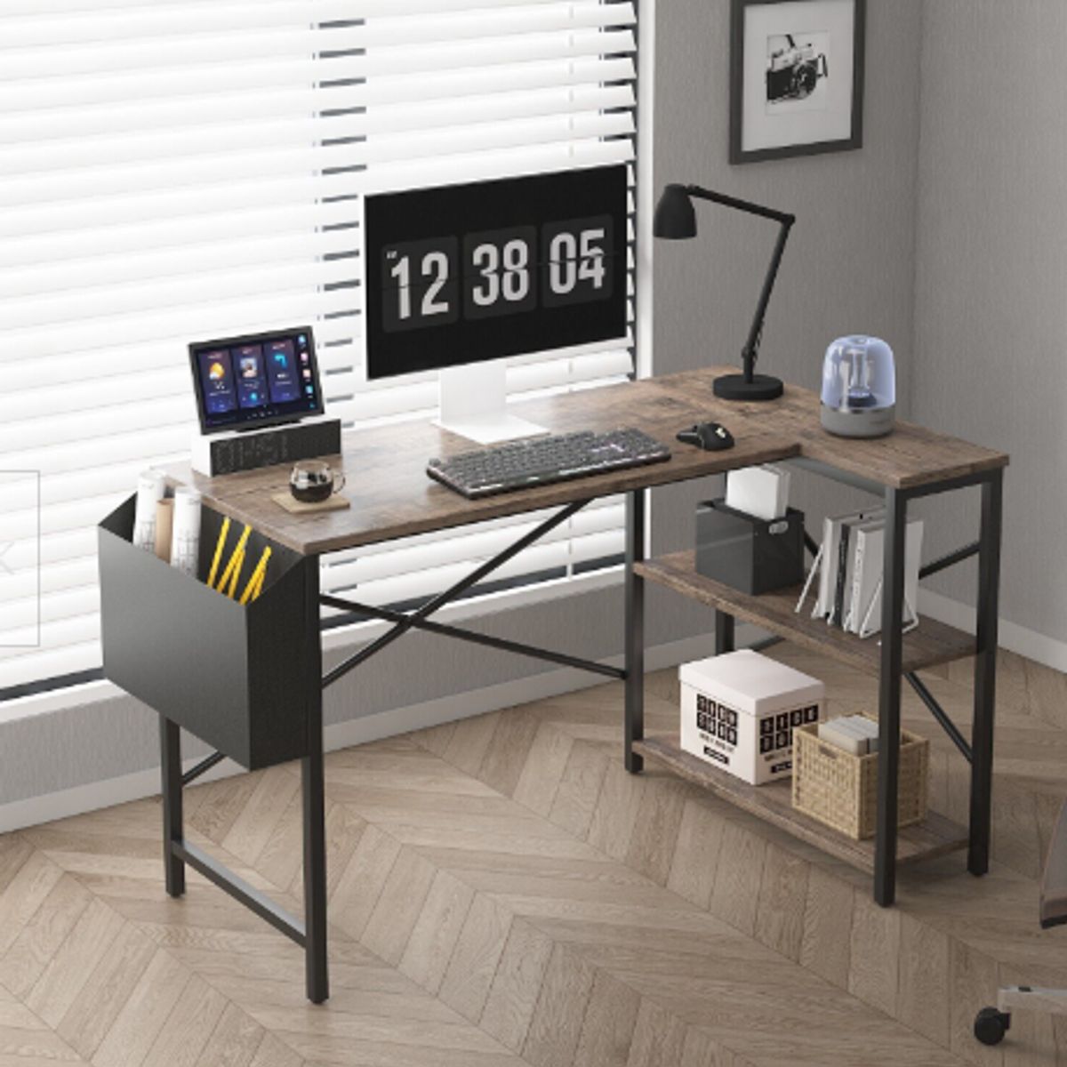 NACION MUEBLES - Escritorio Moderno en forma de L