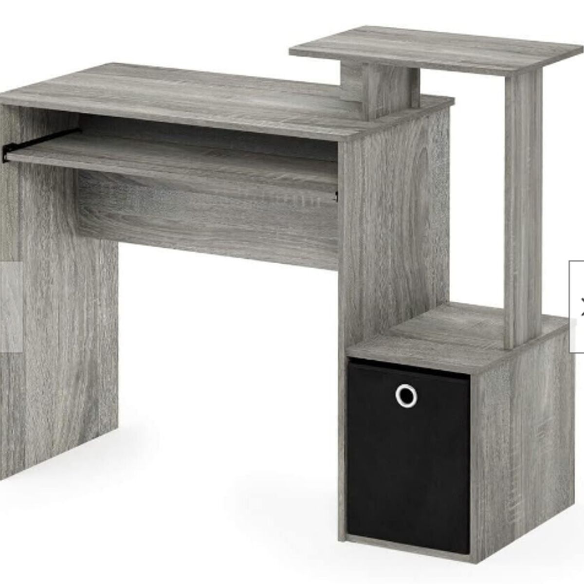 NACION MUEBLES - Escritorio Nic con cajonera Gris