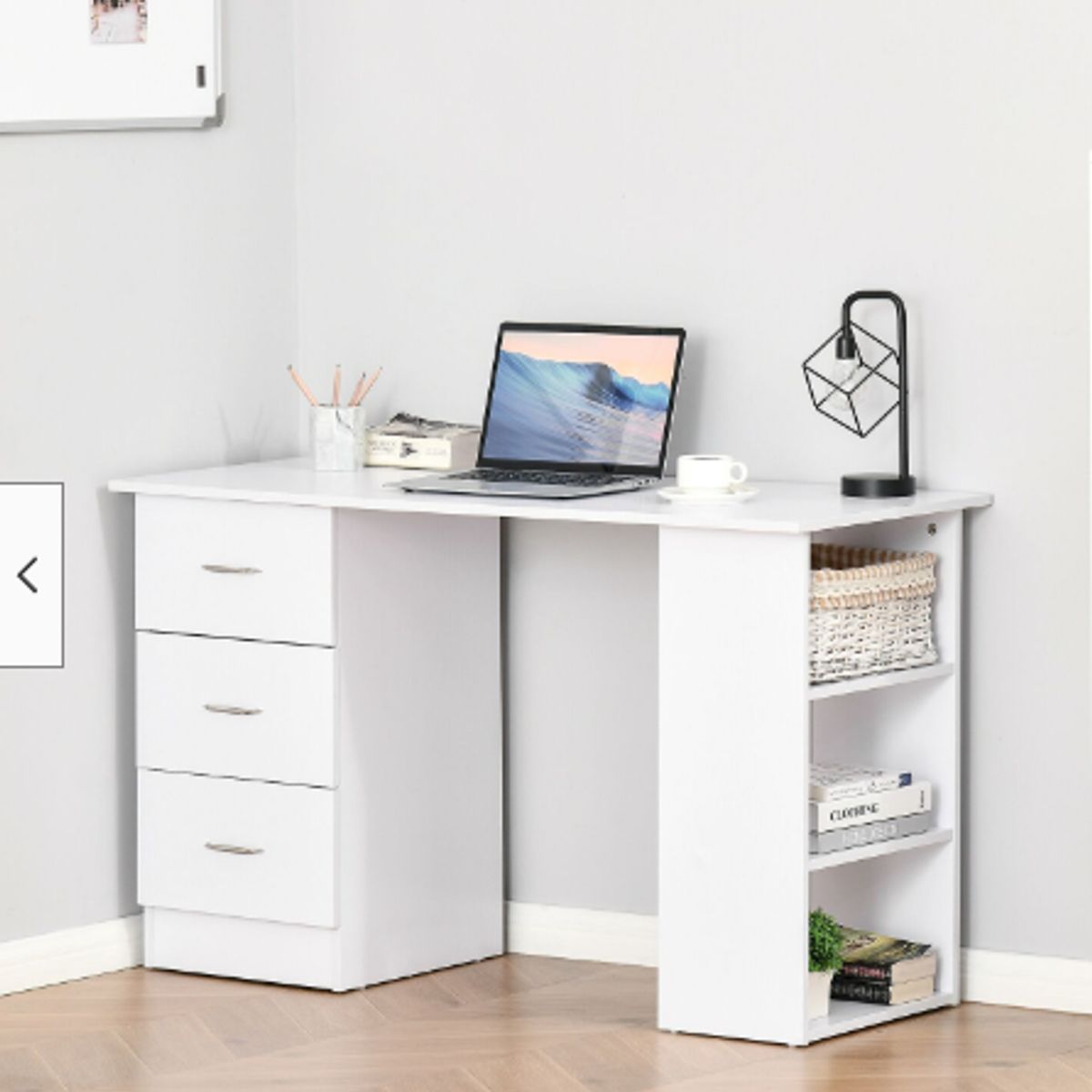 NACION MUEBLES - Escritorio Moderno Daali Blanco