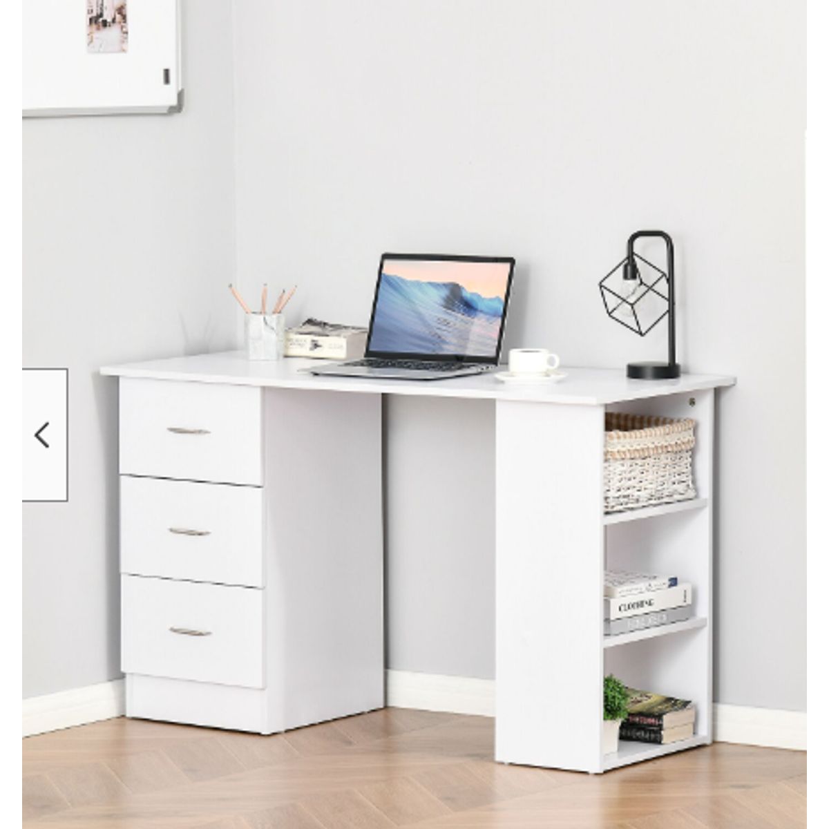 NACION MUEBLES - Escritorio Moderno Daali Blanco