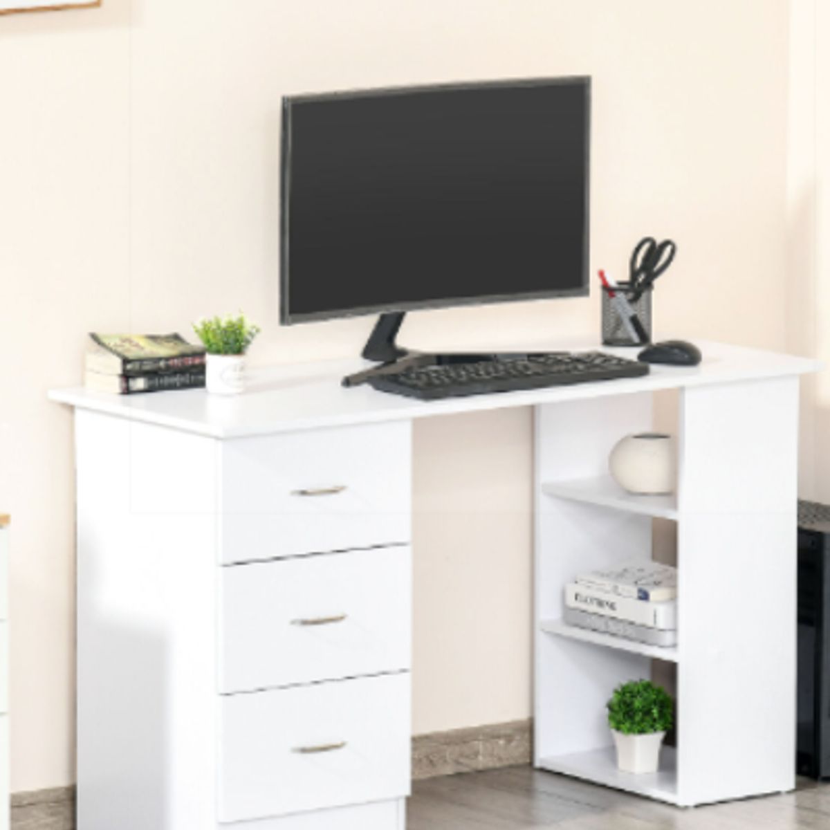 NACION MUEBLES - Escritorio Moderno Daali Blanco