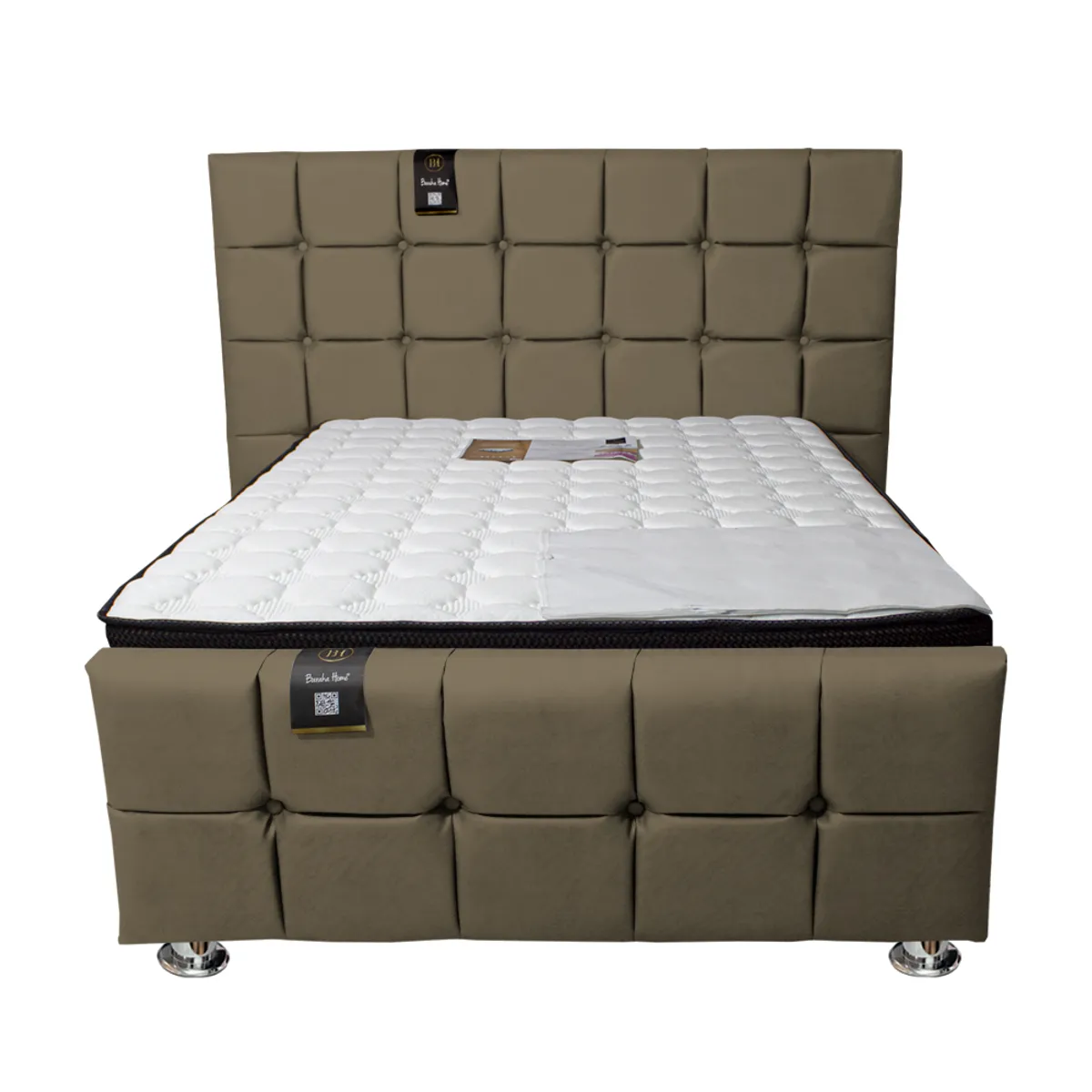 BARAKA HOME - Dormitorio Piecera Dallas Platinium 1.5 Plz - Pranna Cobre