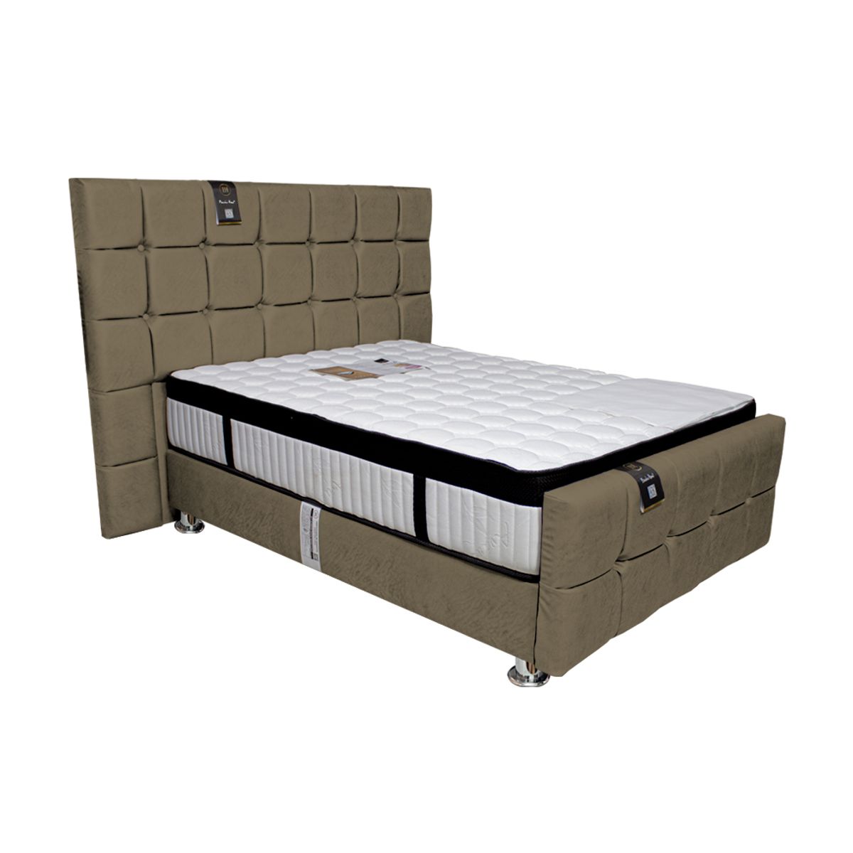 BARAKA HOME - Dormitorio Piecera Dallas Platinium 1.5 Plz - Pranna Cobre