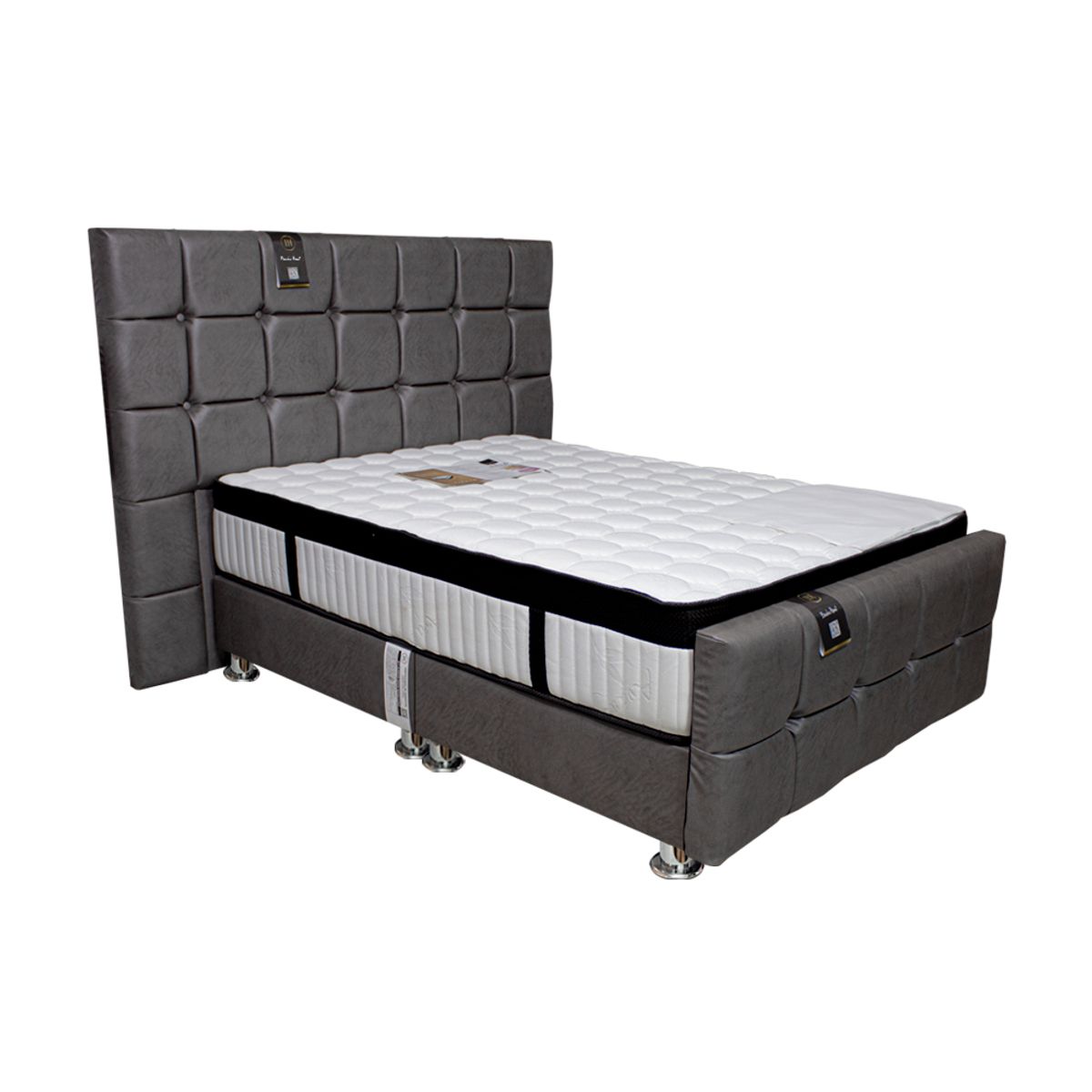 BARAKA HOME - Dormitorio Piecera Dallas Platinium Qs - Pranna Plata