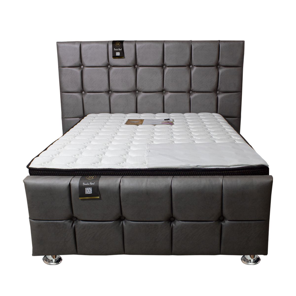 BARAKA HOME - Dormitorio Piecera Dallas Platinium Qs - Pranna Plata