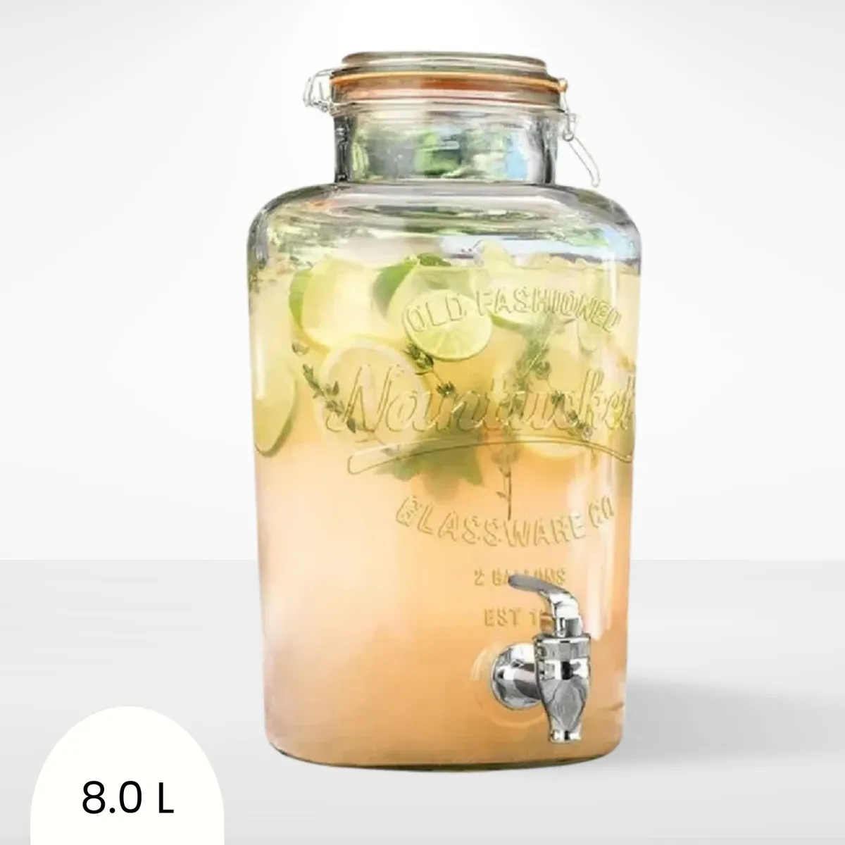 GENERICO - Dispensador de Agua 8lt de Vidrio