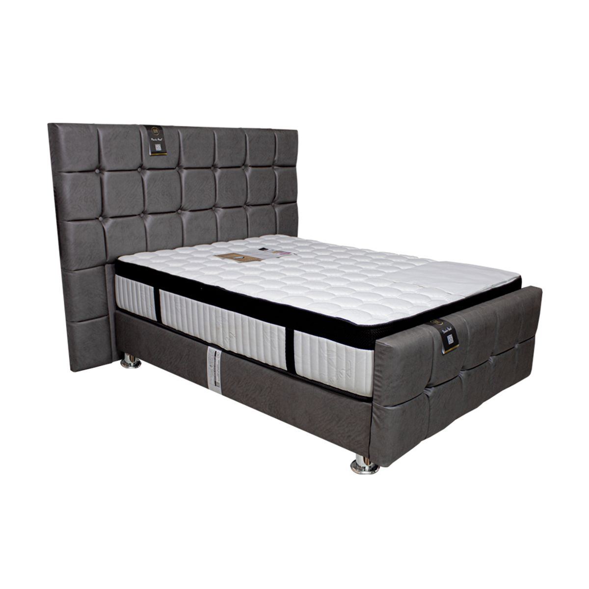 BARAKA HOME - Dormitorio Piecera Dallas Platinium 2 Plz - Pranna Plata