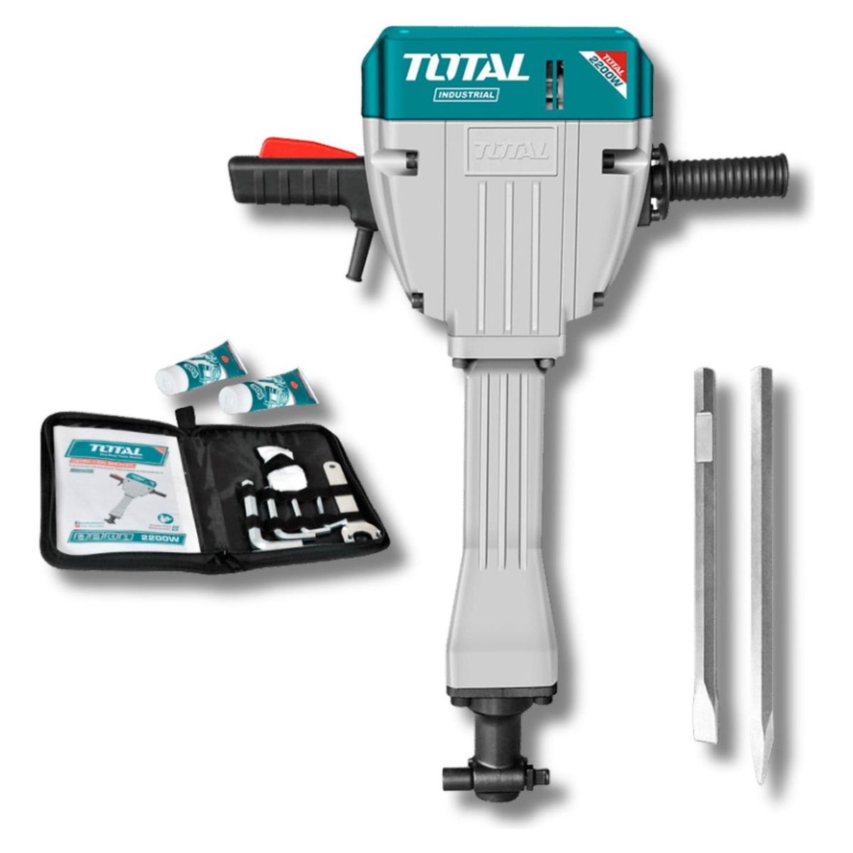TOTAL - Demoledor hex 2200w 75 Joules 30Kg Industrial Total