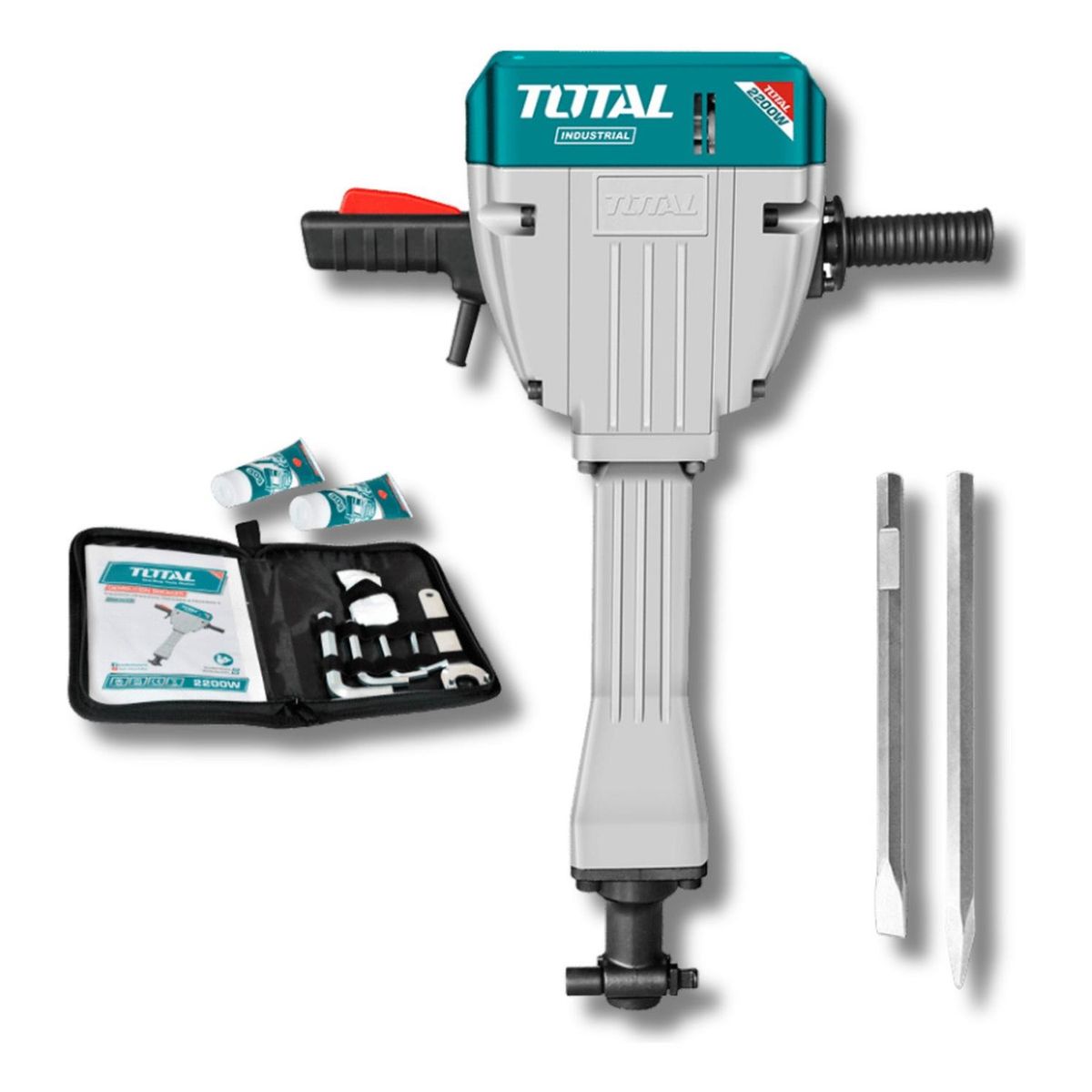 TOTAL - Demoledor hex 2200w 75 Joules 30Kg Industrial Total