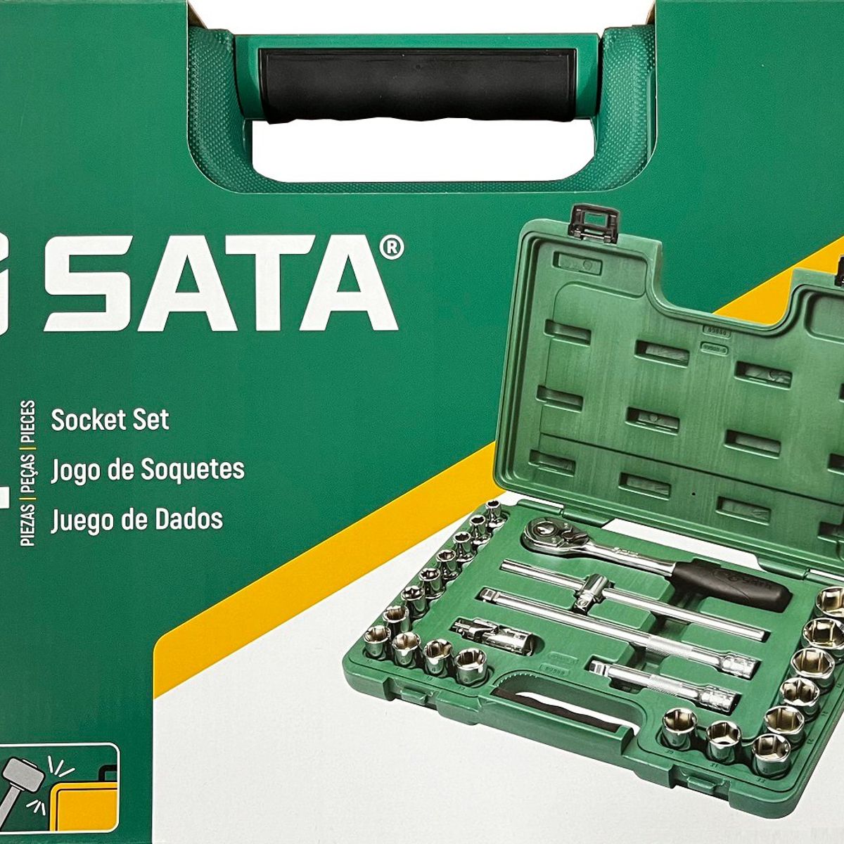 SATA - JUEGO 24 PIEZAS DADOS EN JGO MM 1/2" 9-32MM ST09060-6SJ SATA